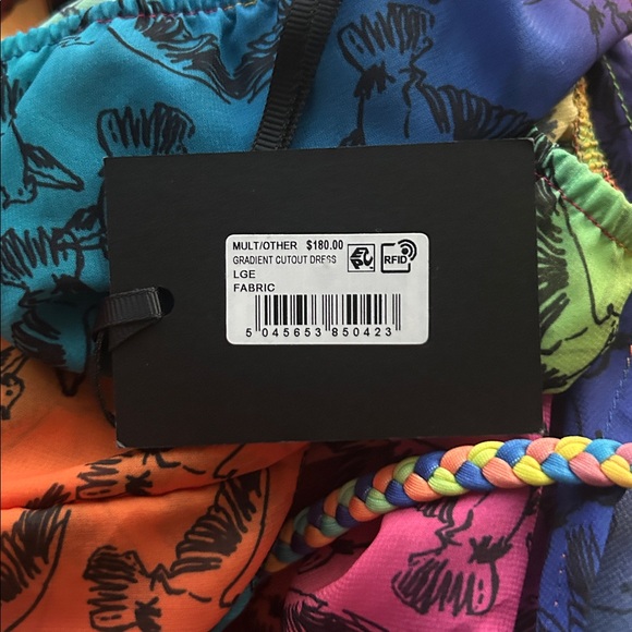 KURT GEIGER GRADIENT CUTOUT DRESS SWIM COVER UP SIZE L MSRP $180.00 NWT - Picture 5 of 6